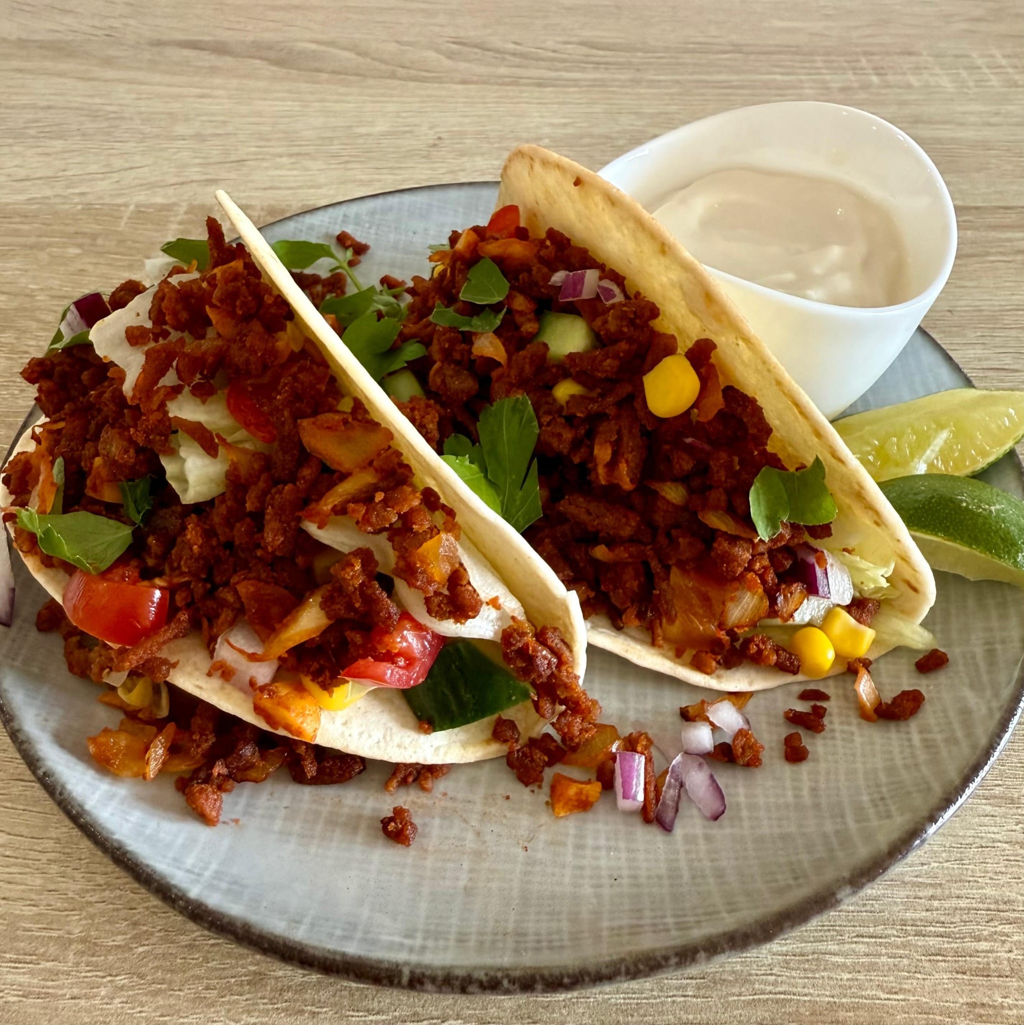 Shredded Nofu Tacos